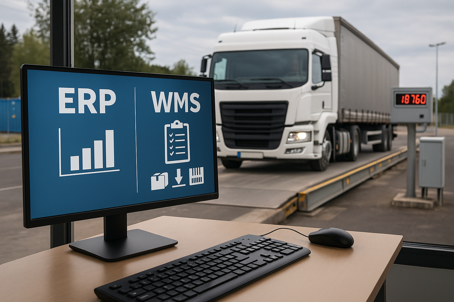 Интеграция автомобильных весов в ERP и WMS-системы: автоматизация учёта грузопотока